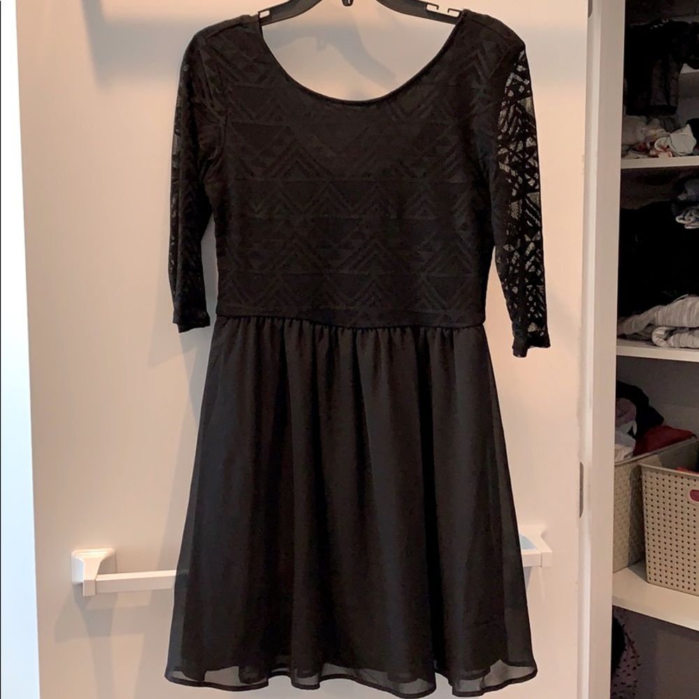 Classic geometric Little Black Dress